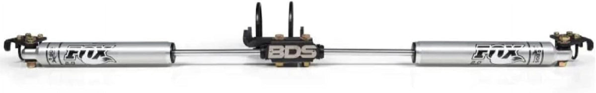 BDS Roco 4x4 FOX Shocks 2.0 Dual Steering Stabilizer Kit, Fits 2005-2022 Fits Ford F-250 And F-350 Super Duty 4WD With 2 Inch Lift Or More , Includes Damper Bracket Mounting Kit 98224010 55380 98224010/55380/DCL