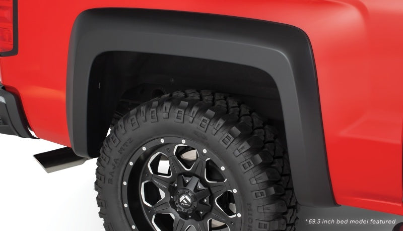 Bushwacker 15-18 Chevy Silverado 2500 HD Fleetside Extend-A-Fender Style Flares 4pc Black 40964-02