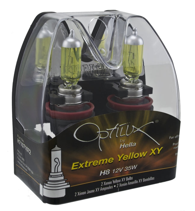 Hella Optilux XY Series H8 Xenon Halogen Bulb 12V 35W Fog Bulbs Pair H71071072