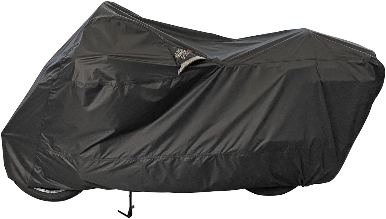 Dowco WeatherAll Plus Motorcycle Cover, Ratchet Attachment, Black, Waterproof XL