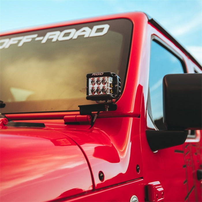 Rigid Industries 2018 compatible with Jeep JL A-Pillar Mount Kit Mounts Set of D / D-SS / SR-M / Ignite Series 41659