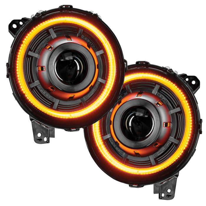 Oracle compatible with Jeep JL/Gladiator JT Oculus Bi-LED Projector Headlights Amber/White Switchback SEE WARRANTY 5839-023