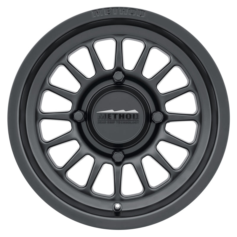 Method MR411 Bead Grip 15x7 / 5+2/38mm Offset / 4x136 / 106.25mm CB Matte Black Wheel MR41157047552