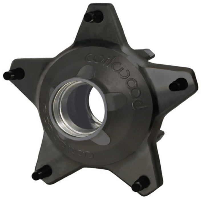 Wilwood Hub-Starlite 55 Front w/Cap Std. Offset 5/8 Studs-Drilled-Black 270-6735BD