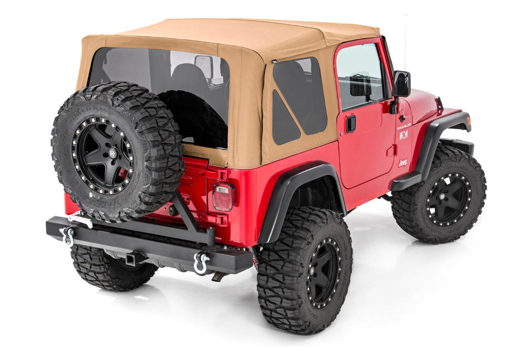 Rough Country Soft Top Replacement Spice Half Doors compatible with Jeep Wrangler Tj (97-06) RC85350.70