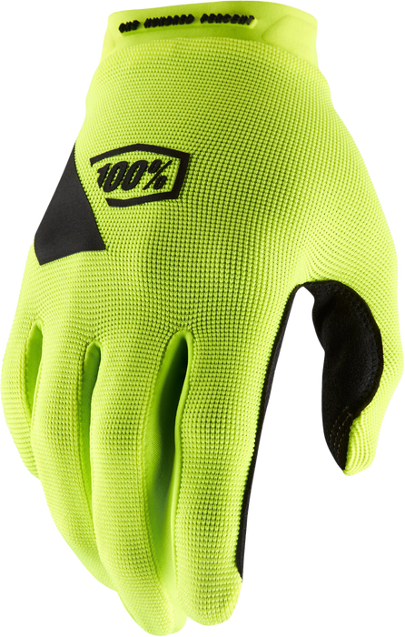 100% Ridecamp Gloves Fluo Yellow Md 10011-00011