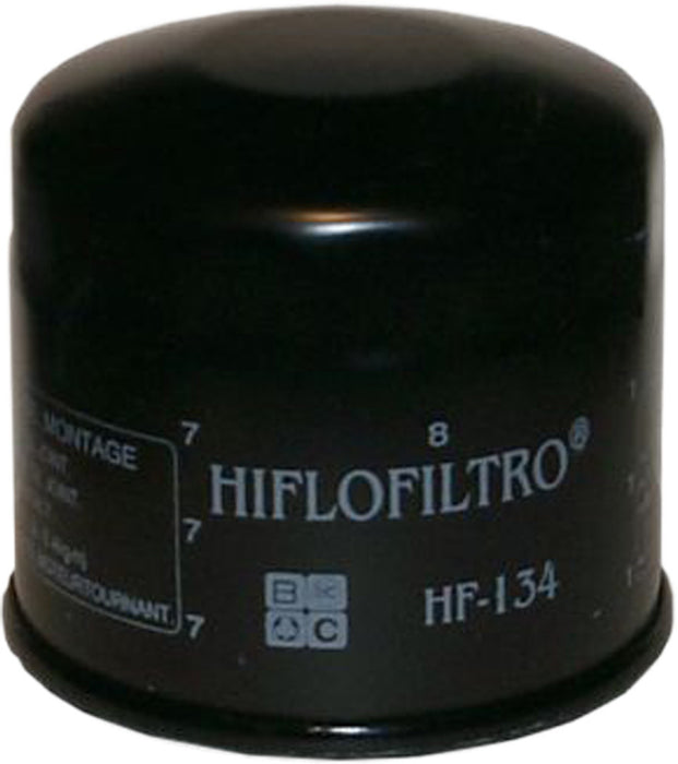 Hiflofiltro HF134 Premium Oil Filter, Black