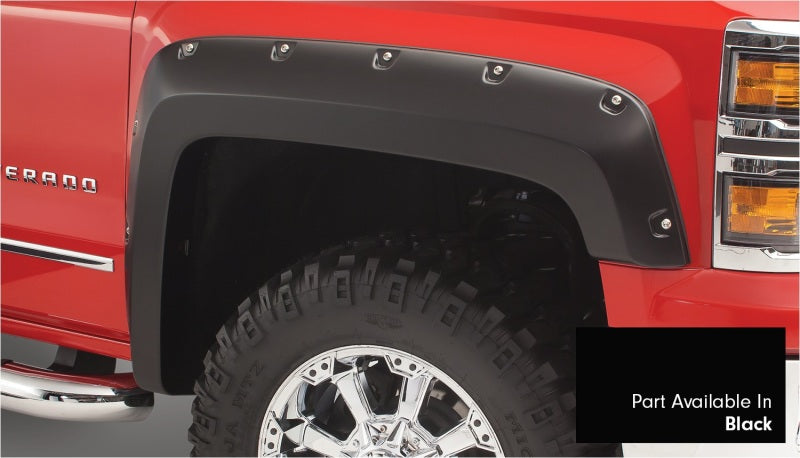 Bushwacker 16-18 Chevy Silverado 1500 Fleetside Pocket Style Flares 4pc 78.8/97.8in Bed Black 40957-34