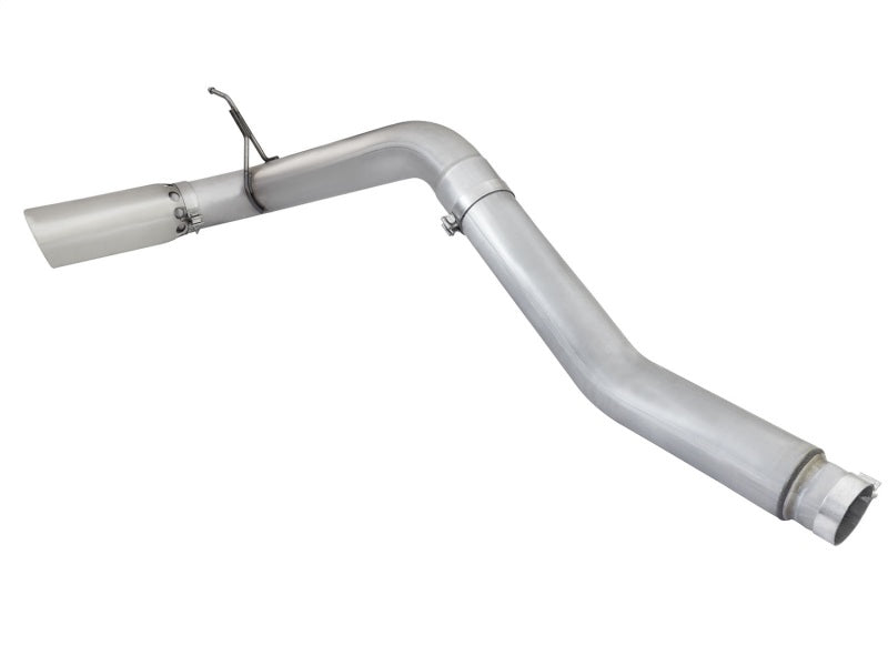 aFe Atlas Exhaust 5in DPF-Back Exhaust Aluminized Steel 2016 Compatible with Nissan Titan XD V8-5.0L w/ Polished Tip 49-06112-P