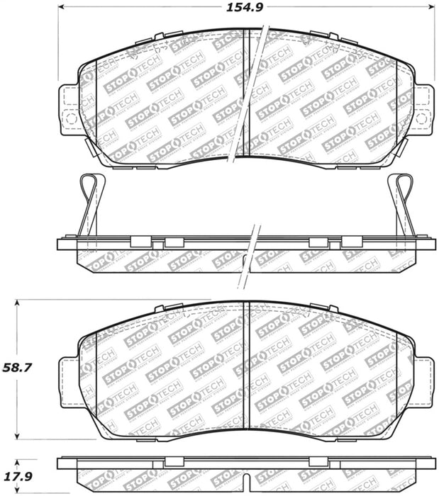 StopTech Street Select Brake Pads 305.1089