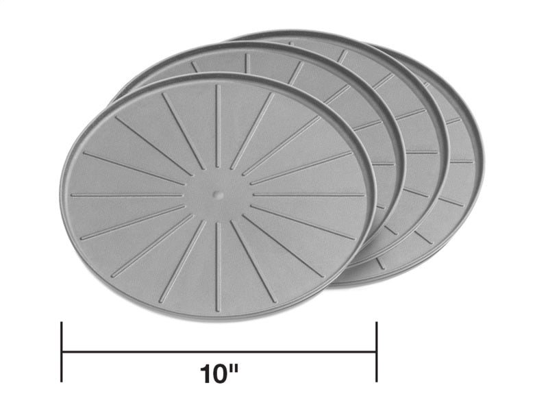 WeatherTech Round Coaster Set Grey Set of 10 8A10CSTGR