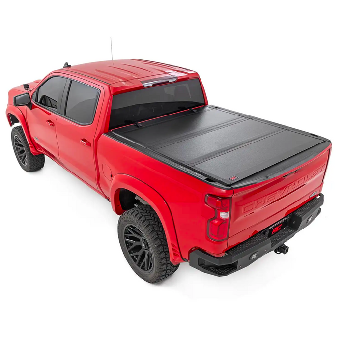 Rough Country Hard Tri-Fold Flip Up Bed Cover | Chevy/fits gmc 1500 (19-23) 49120580