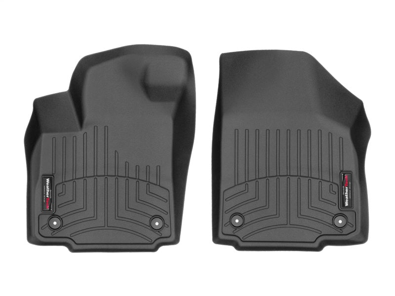 WeatherTech 12+ Compatible with Dodge Ram 1500/2500/3500 (Vinyl Floor/Auto Trans/Crew Cab) Front FloorLiners Black 449761V