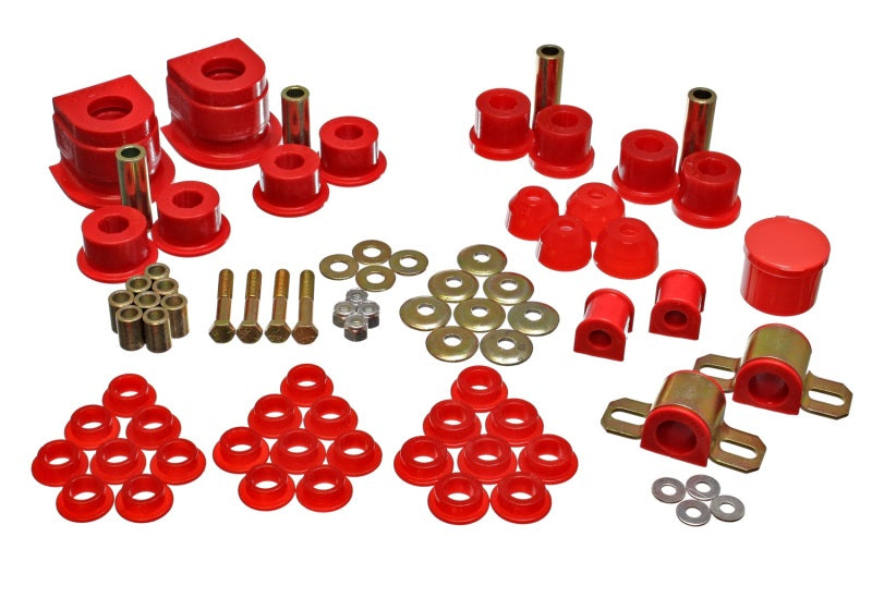 Energy Suspension 86-91 Mazda RX7 Red Hyper-Flex Master Bushing Set 11.18101R