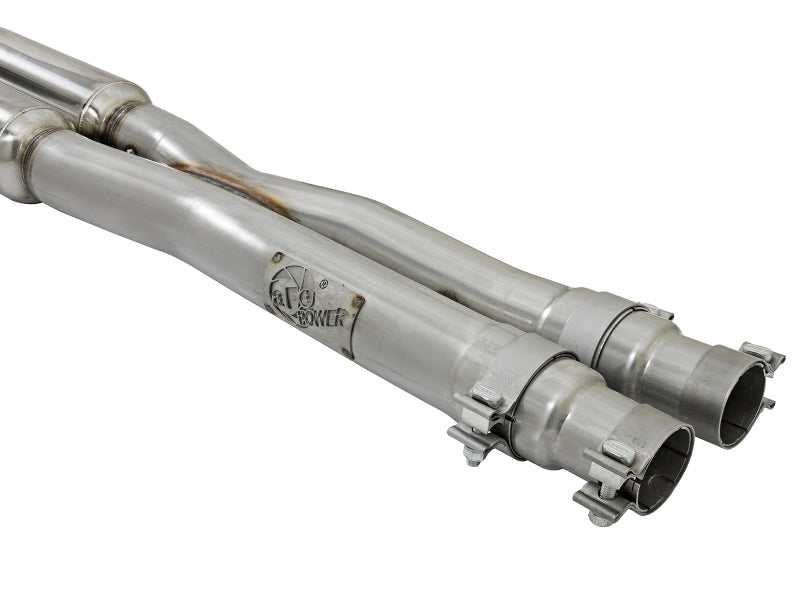 aFe 20-22 Audi RS6 Avant V8 4L (tt) MACH Force-Xp 3in to 2.5in 304 SS Cat-Back Exhaust w/ Black Tip 49-36448-B