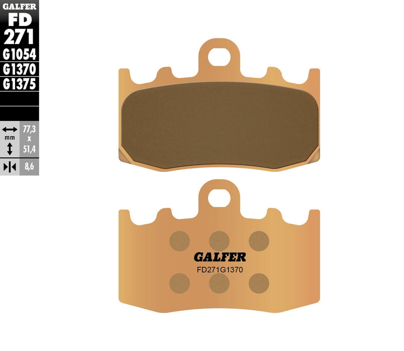 Galfer G1370 HH Brake Pads (Front G1370) Compatible With 04-12 BMW R1200GS