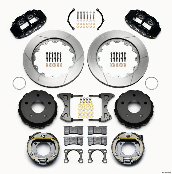 Wilwood Narrow Superlite 4R Rear P-Brk Kit 14.00in Big Ford New 2.38in Off Bronco 5 x 5.50 140-13666