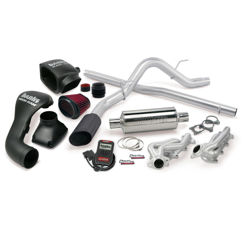 Banks Power 04-08 Ford 5.4L F-150 ECSB PowerPack System SS Single Exhaust w/ Black Tip 48532-B
