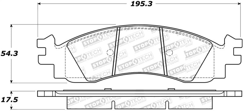 StopTech Street Select Brake Pads 305.1158