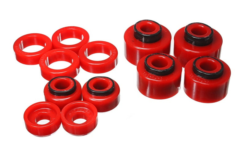 Energy Suspension 05-07 Ford F250/F350 2/4WD Red Body Mount Set 4.4121R