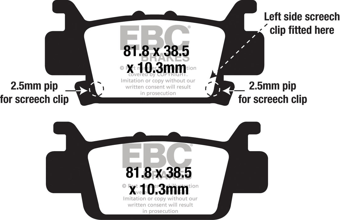 EBC FA703SV SV Series Severe Duty Disc Brake Pads