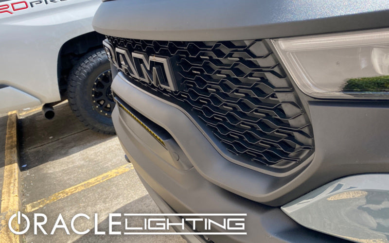 ORACLE Lighting 19-22 RAM Rebel/TRX Front Bumper Flush LED Light Bar System Yellow SEE WARRANTY 5885-006