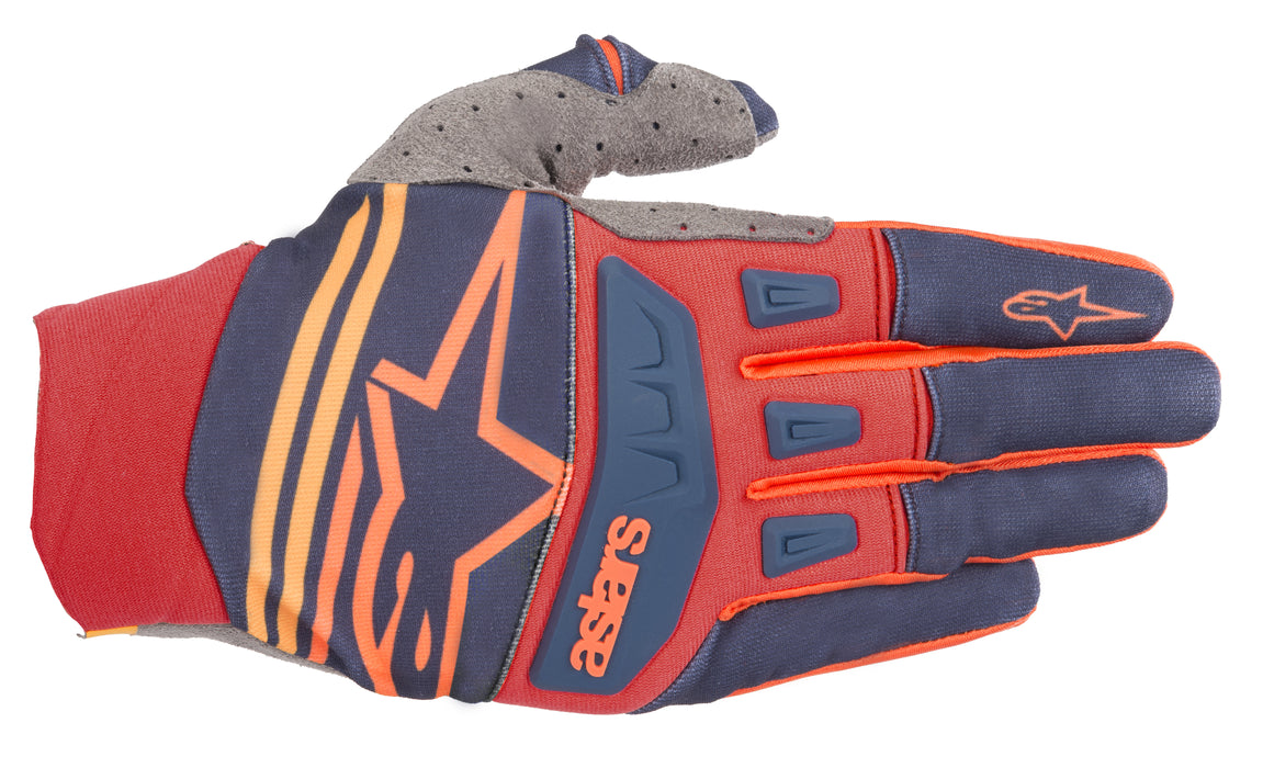 Alpinestars Techstar Gloves Dark Blue/Red/Orange Xl 3561019-7340-XL