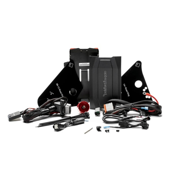 Rockford Fosgate 1998+ Harley Davidson Road King Amp Install Kit w/ Bluetooth Module RFK-HDRK