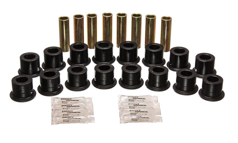 Energy Suspension 94-06 Hummer H1 Black Front & Rear End Control Arm Bushing Set 3.3189G