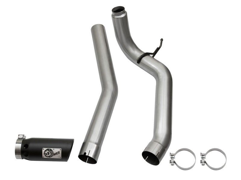 aFe LARGE Bore HD DPF-Back SS Exhaust w/ Black Tip 2016 Compatible with Nissan Titan XD V8-5.0L (td) 49-46113-B