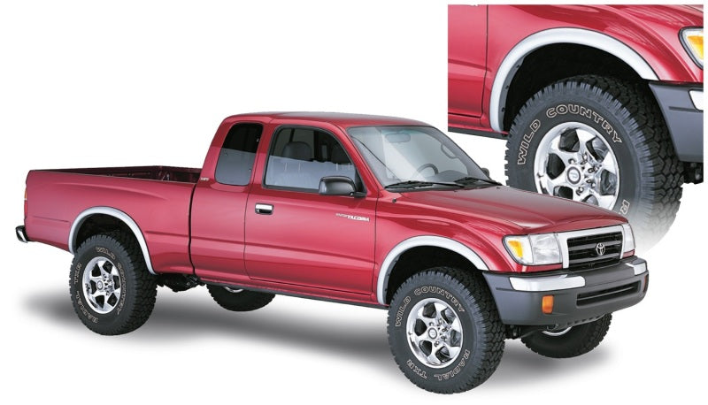 Bushwacker 95-04 Toyota Tacoma Fleetside OE Style Flares 4pc 74.5in Bed w/ 4WD Only Black 31914-02