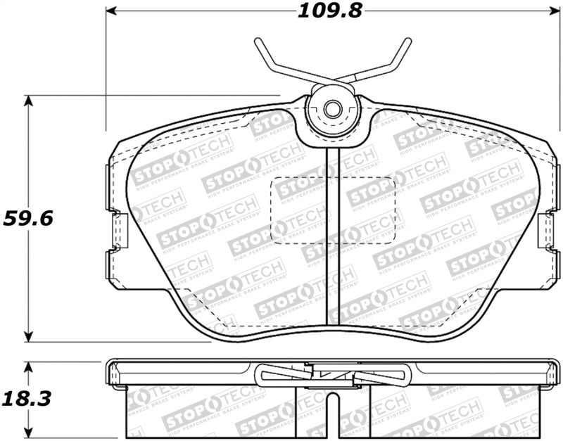 StopTech Street Brake Pads 308.0423