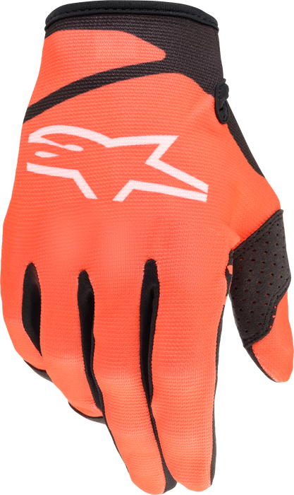 Alpinestars Youth Radar Gloves Orange/Black Lg (3541822-41-L)