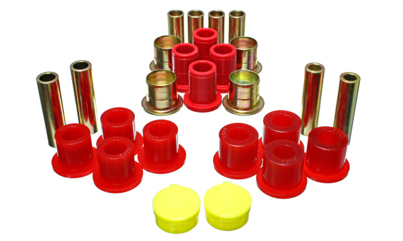 Energy Suspension 87-04 Compatible with Dodge Dakota / 98-03 Durango 4WD Red Front End Control Arm Bushing Set 5.3139R