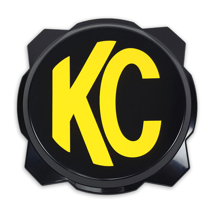 KC HiLiTES 6in. Hard Cover for Gravity Pro6 LED Lights (Single) Black w/Yellow KC Logo 5111