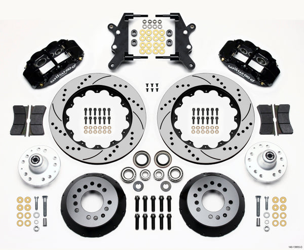 Wilwood Narrow Superlite 6R Front Hub Kit 14.00in Drilled 60-68 Ford / Mercury Full Size / Galaxie 140-13655-D