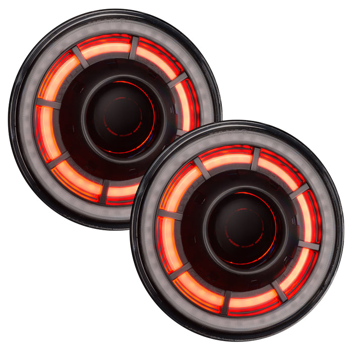 Oracle Oculus 7in ColorSHIFT Bi-LED Projector Headlights compatible with Jeep Wrangler JK SEE WARRANTY 5876-335
