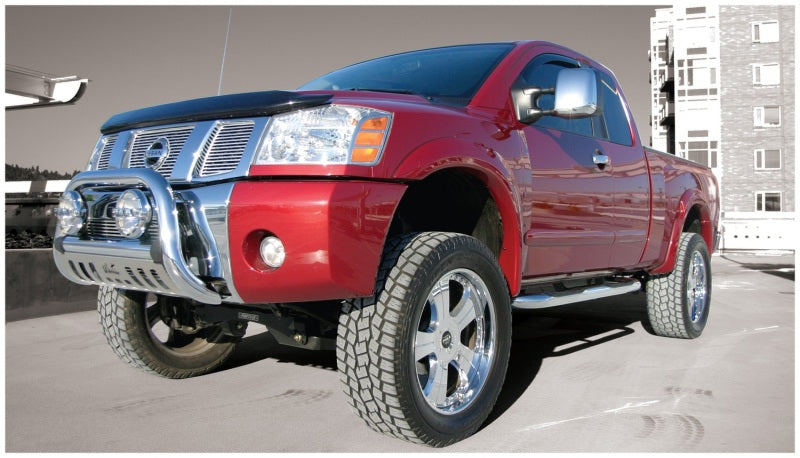 Bushwacker 04-15 Compatible with Nissan Titan Extend-A-Fender Style Flares 4pc 67.1/78.9/84/96in Black 70902-02