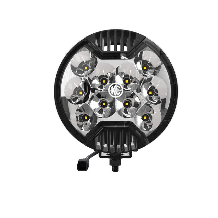 KC HiLiTES SlimLite 6in. LED Light 50w Spot Beam (Single) Black 1100