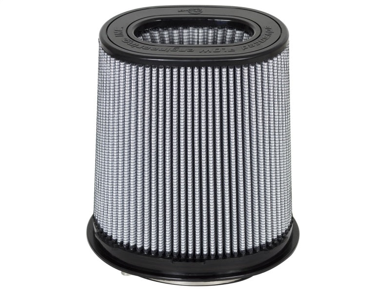 aFe Magnum FLOW Pro DRY S Air Filter 6.75x4.75 Flange 8.25x6.25 Base (Mt2) 7.25x5 Top 8.5 Height 21-91101