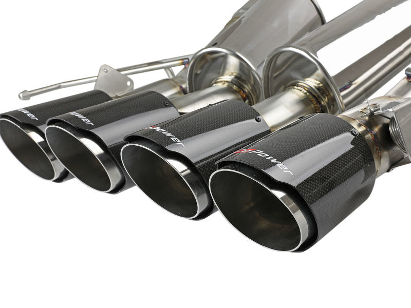 aFe MACH Force-Xp Axle-Back Exhaust System w/ Carbon Fiber Tips Chevrolet Corvette (C7) 14-19 6.2L 49-34056-1C