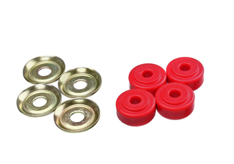 Energy Suspension Red Shock Tower Bushing Set 7/8in Nipple 3/8in ID 1-1/4in OD 9.8177R