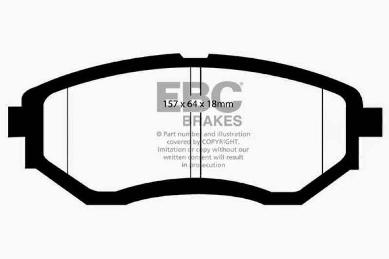 EBC 05-17 Subaru Legacy Ultimax2 Replacement Front Brake Pads UD1078