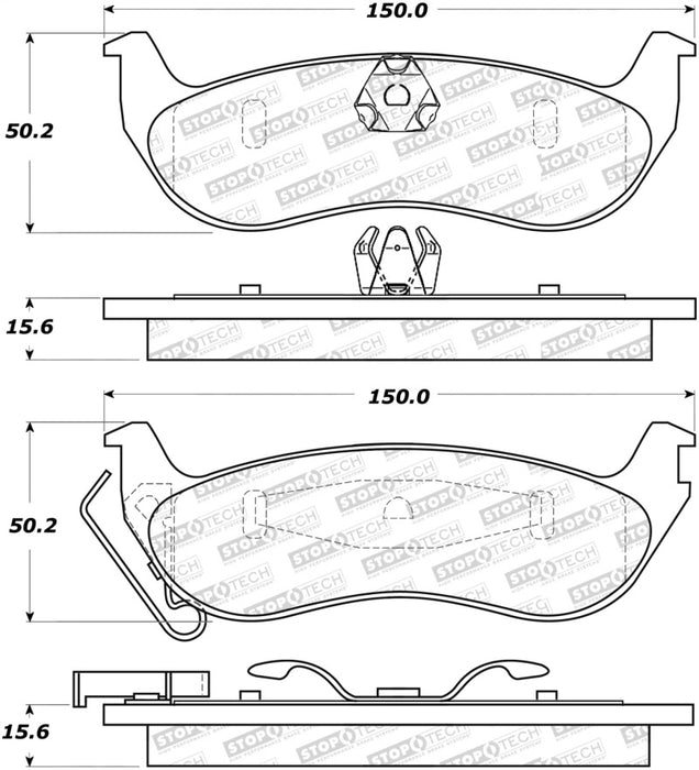 StopTech Street Select Brake Pads 305.0932