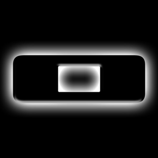 ORACLE Lighting Universal Illuminated LED Letter Badges Matte Blk Surface Finish O SEE WARRANTY 3141-O-001