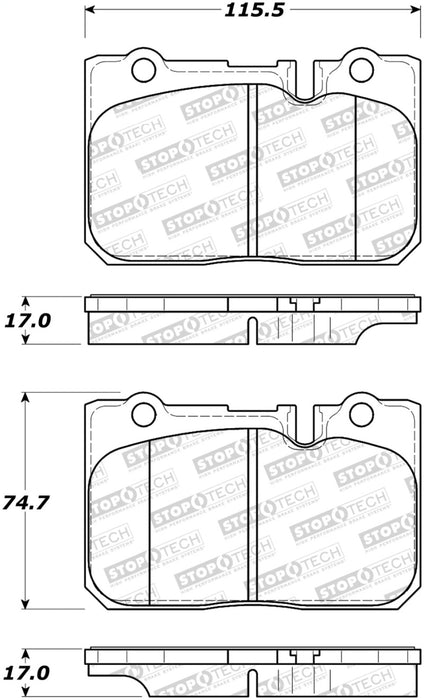 StopTech Street Brake Pads 308.0665