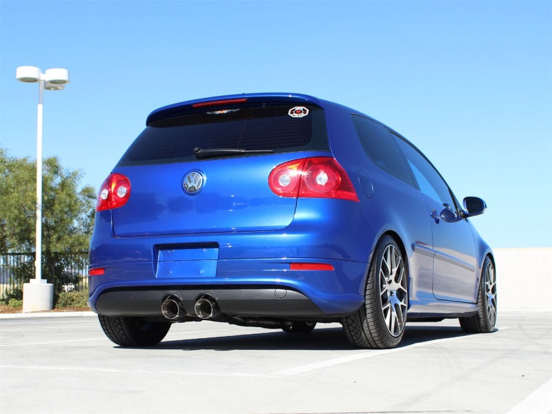 aFe MACHForce XP 2-1/2in SS-304 Cat-Back Exhausts w/ Polished Dual Tips 2008 VW Golf R32 V6-3.2L MKV 49-36408-P