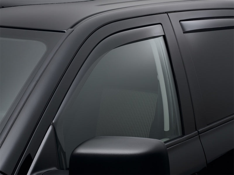 WeatherTech 09+ Compatible with Dodge Ram 1500 Front Side Window Deflectors Dark Smoke 80503