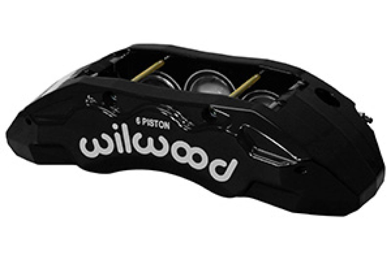 Wilwood Caliper-TX6R- R/H Black 1.62/1.38/1.38in Pistons 1.38in Disc 120-14599-BK