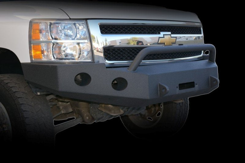 DV8 Offroad 07-13 Chevrolet Silverado 1500 Front Bumper Black Powdercoat FBCS1-01